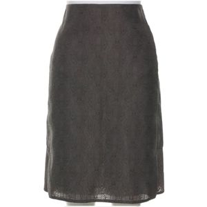 YVES SAINT LAURENT Pleated Matelassé Skirt - NWOT